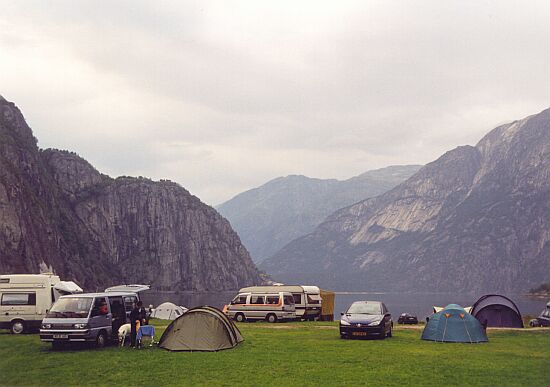 Camping am oberen Eidfjord